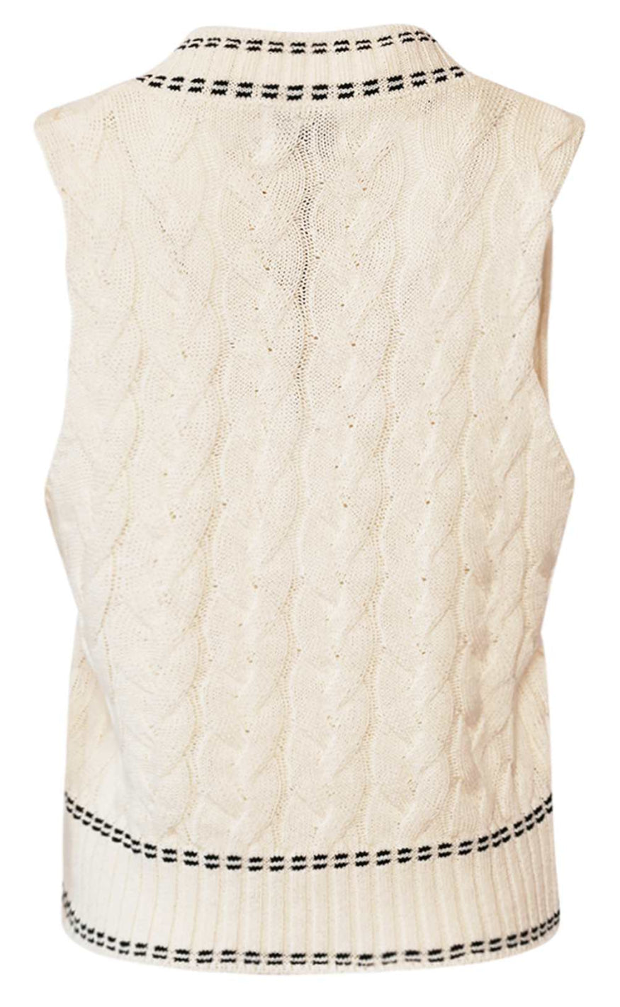 Noella Vest- Gio Knit - Ivory