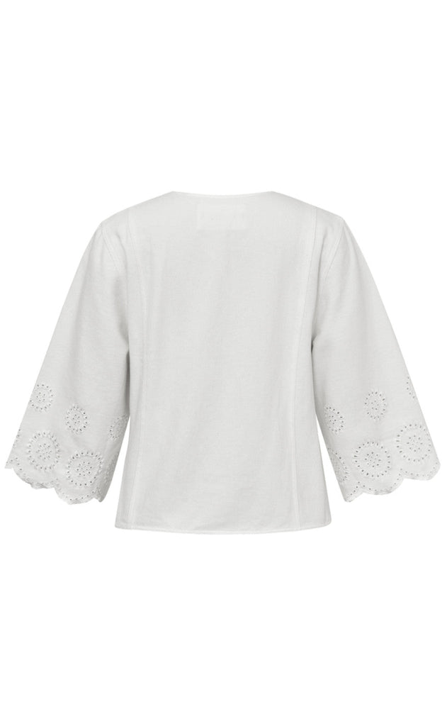 Global Funk Bluse - Sunany-G - White