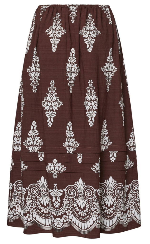 Love & Divine Skjørt - Love1369 - Brown/Paisley