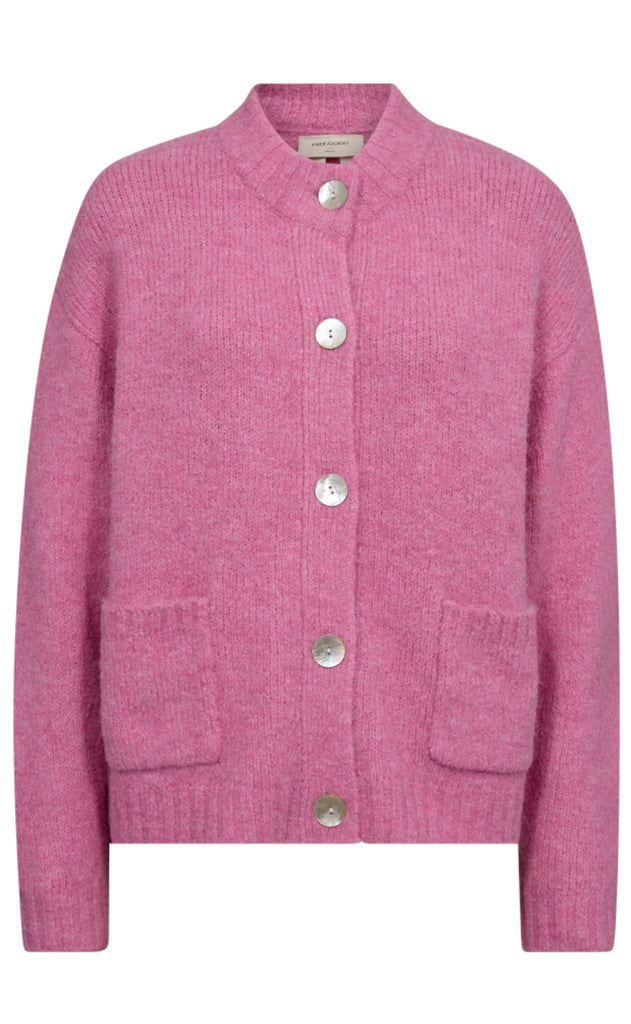 Freequent Cardigan - Louisa - Fuchsia Pink