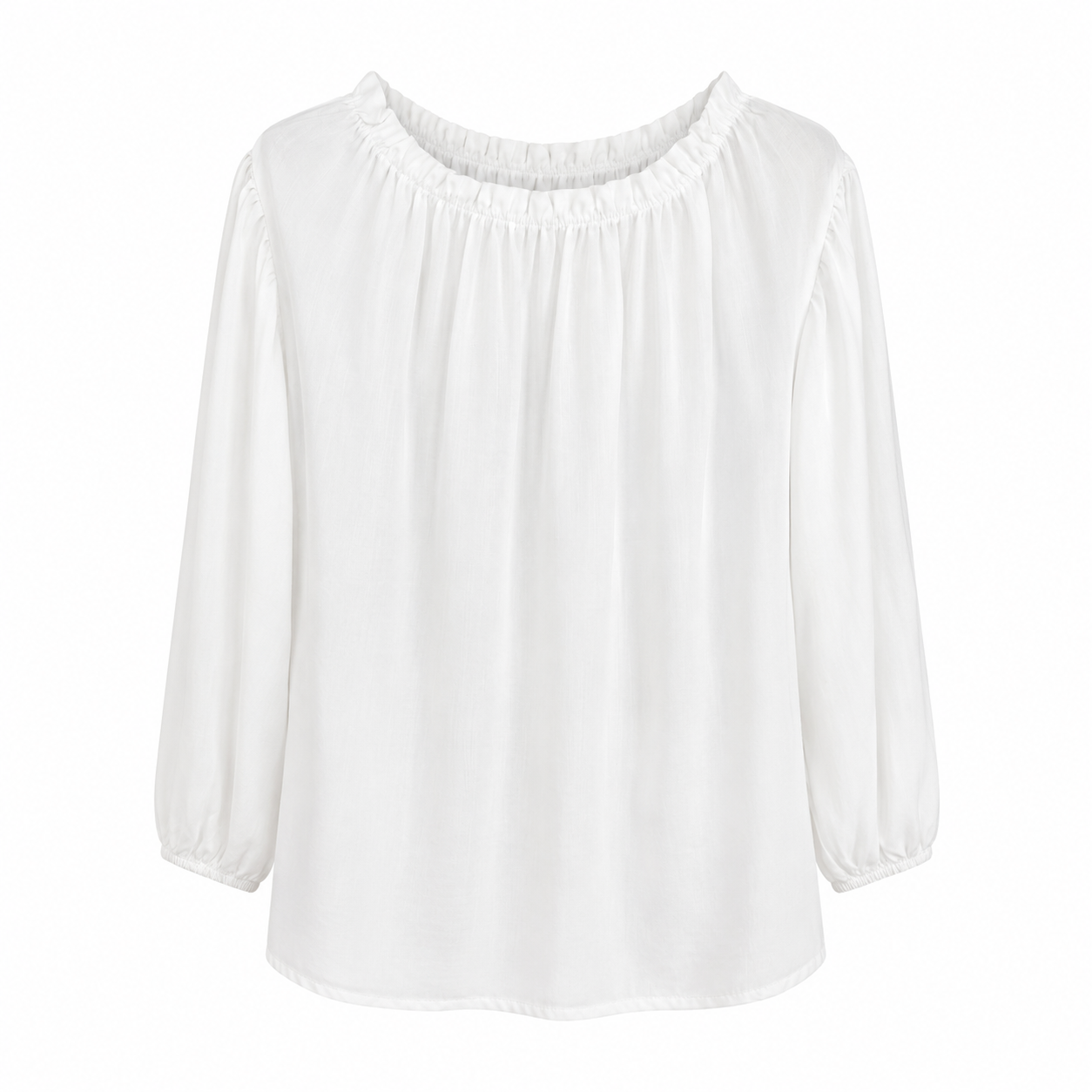 Marta Du Chateau Bluse - Juniper - Offwhite
