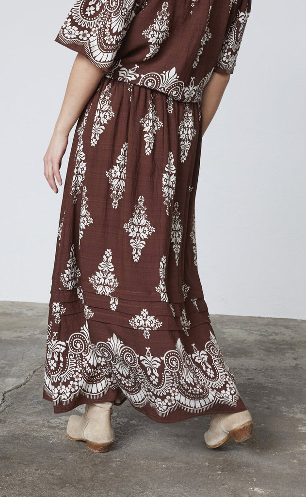 Love & Divine Skjørt - Love1369 - Brown/Paisley