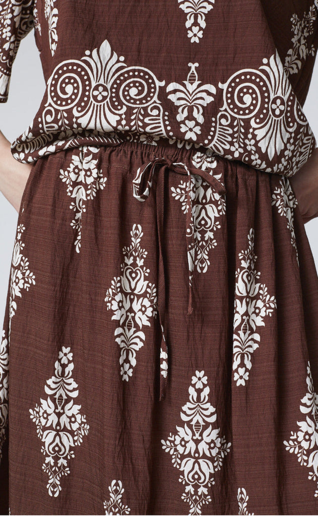 Love & Divine Skjørt - Love1369 - Brown/Paisley