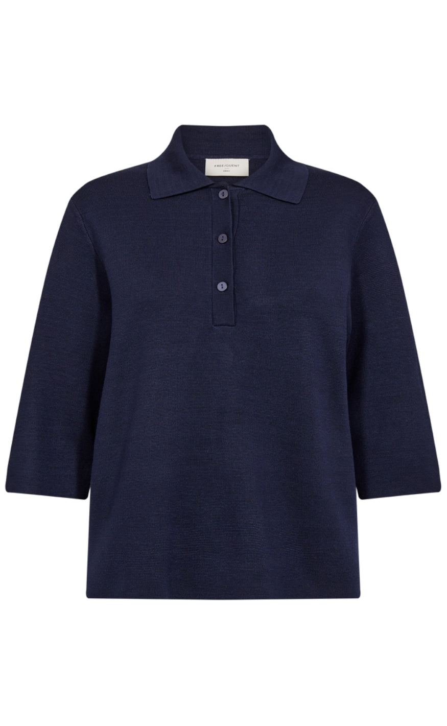 Freequent Bluse - Ani - Navy Blazer