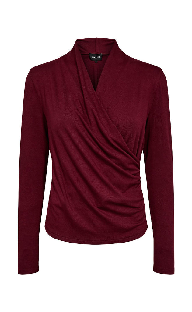 Liberte Bluse - Ea Wrap - Bordeaux