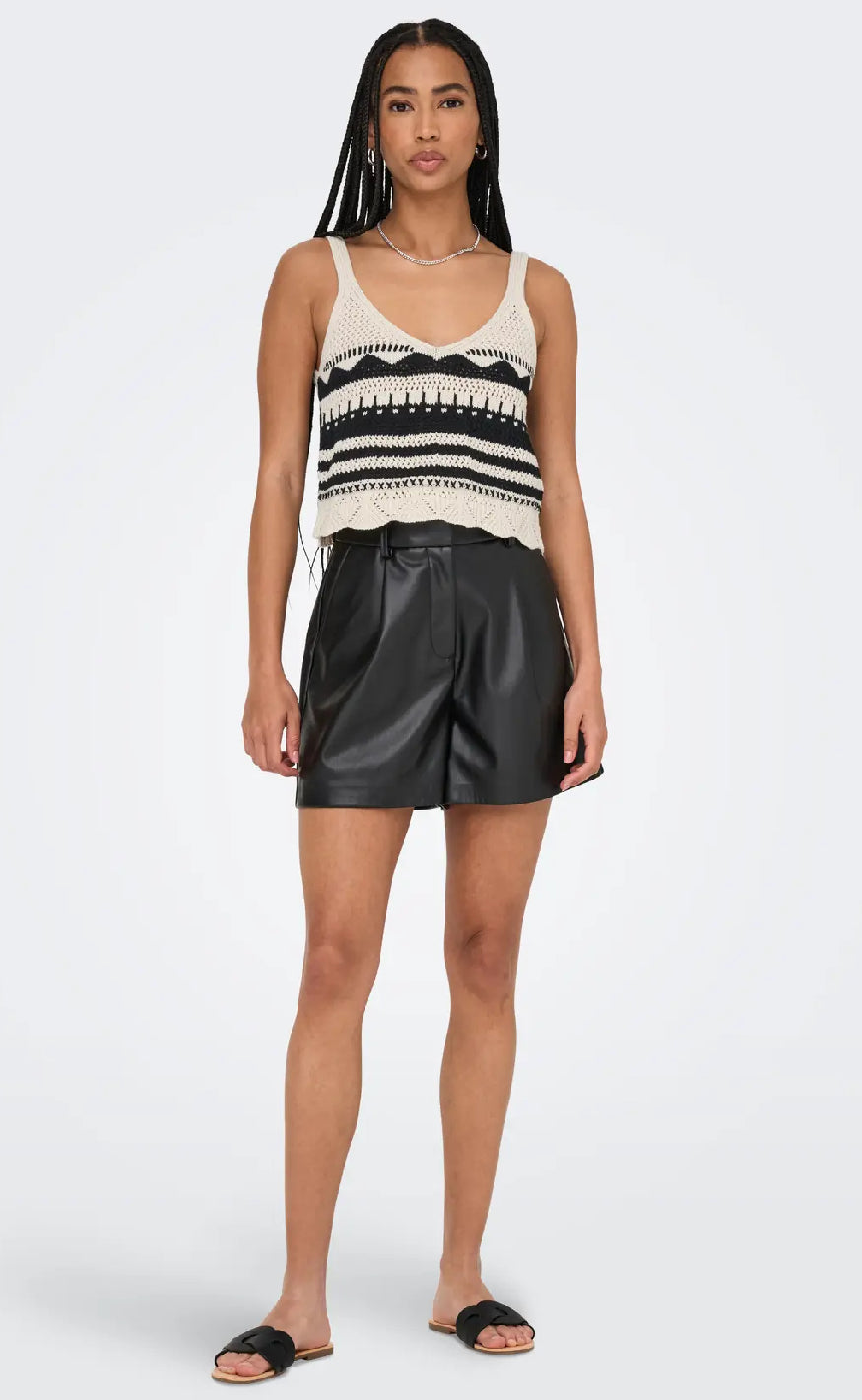 ONLY Topp - Merida Life - Ecru Black