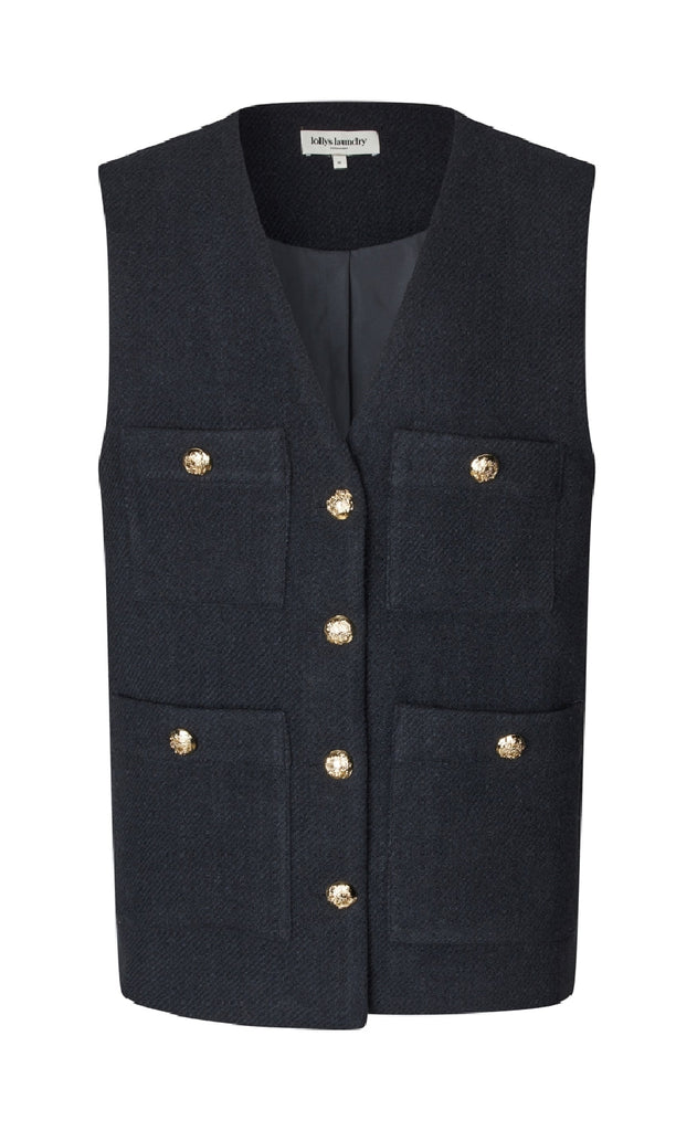 Lollys Laundry Vest - Edel - Dark Navy