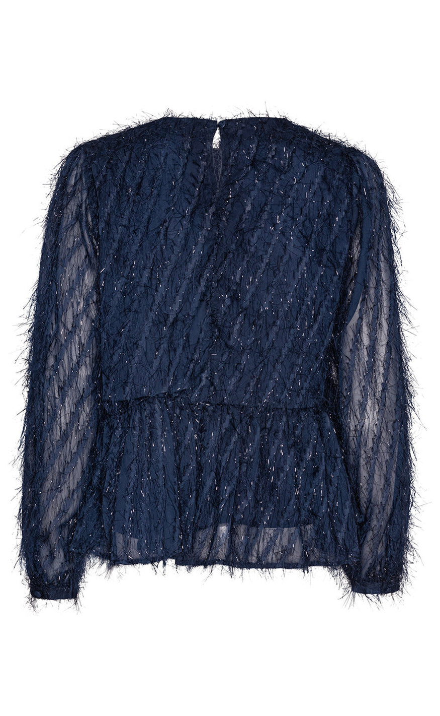 A-View Bluse - Elina - Navy