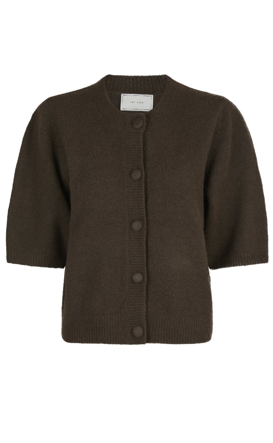 Neo Noir Cardigan - Elmira - Chocolate Brown