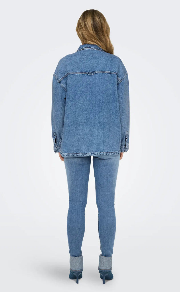 ONLY Skjorte - Emmie - Light Blue Denim