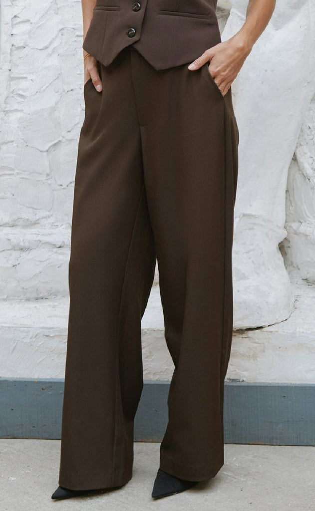 Neo Noir Bukser - Emmett Structure - Dark Brown