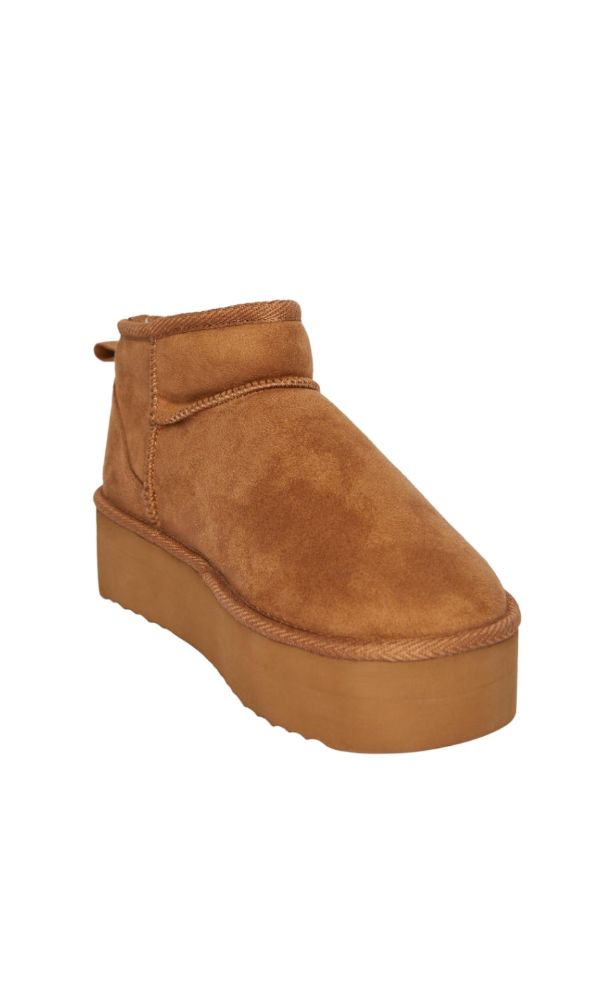 PIECES Sko - Emma Plateau - Almond