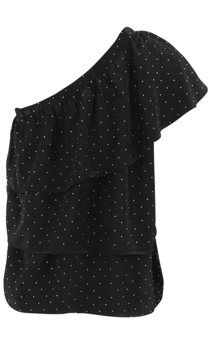 Continue Bluse - Bianca - Black