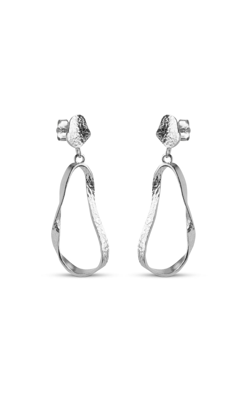 ENAMEL Copenhagen Øreringer - Aloma Small - Silver