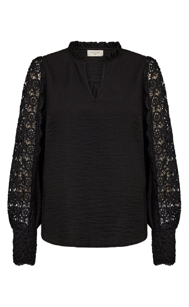 Freequent Bluse - Essa - Black