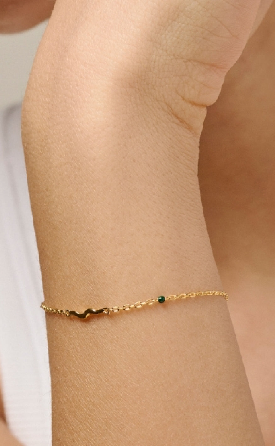 ENAMEL Copenhagen Armbånd - Etta - Petrol Green