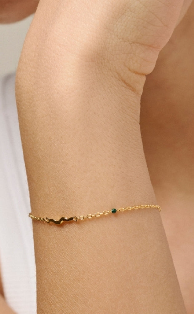 ENAMEL Copenhagen Armbånd - Etta - Petrol Green