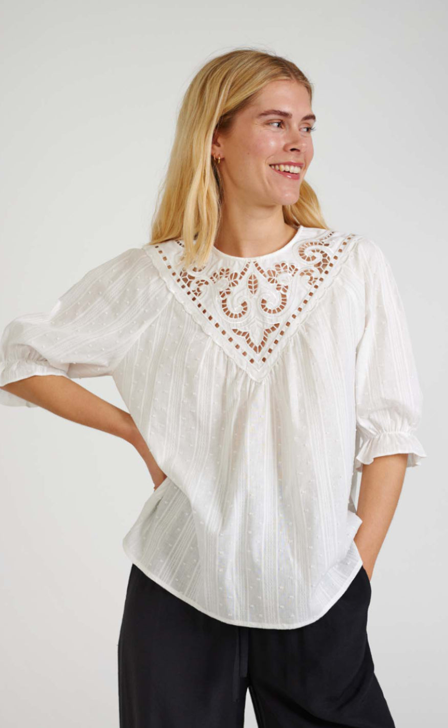Freequent Bluse - Marabella - Off White