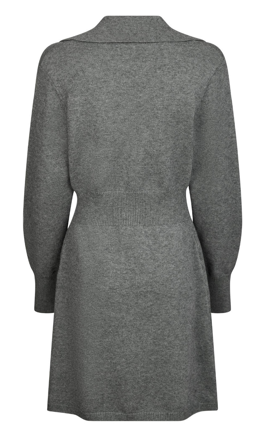 Neo Noir Kjole - Melia - Dark Grey Melange