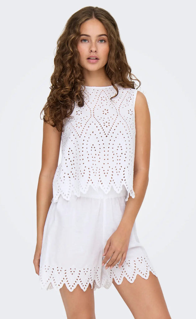 ONLY Topp - Tulum - Bright White