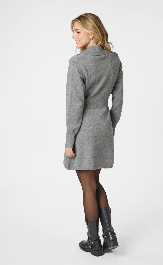 Neo Noir Kjole - Melia - Dark Grey Melange