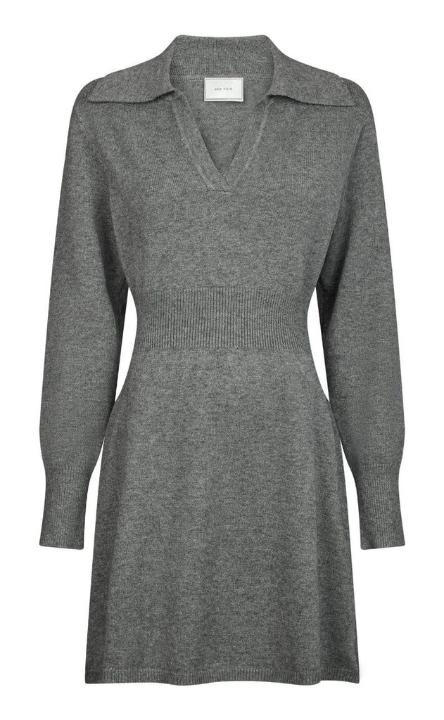Neo Noir Kjole - Melia - Dark Grey Melange