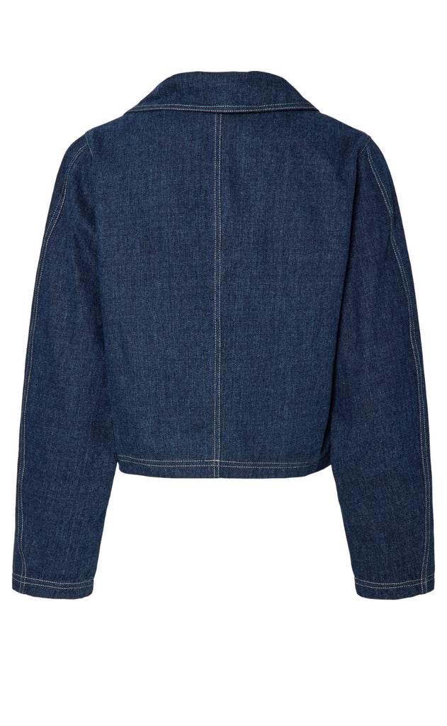 Pieces Topp - Fabia - Dark Blue Denim