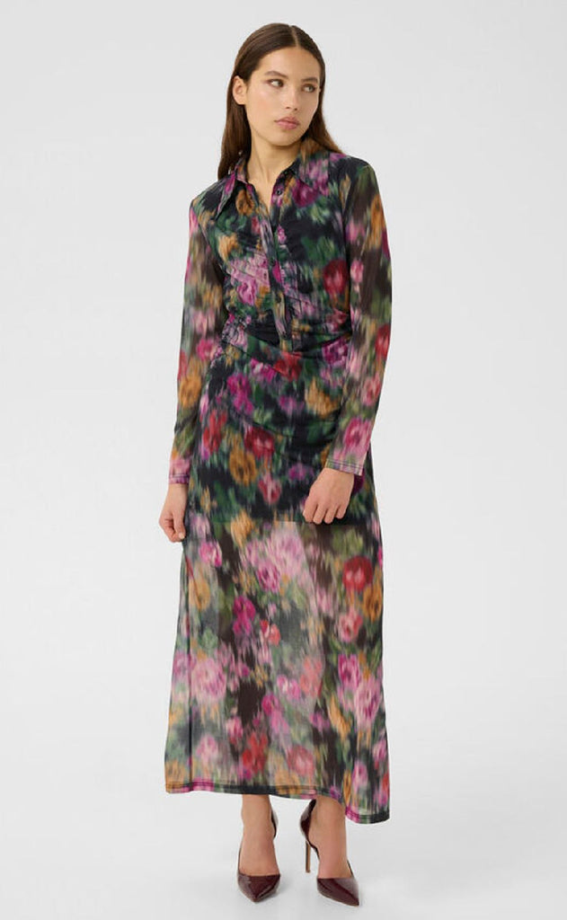 Gestuz Kjole - Fadia - Red Faded Flower