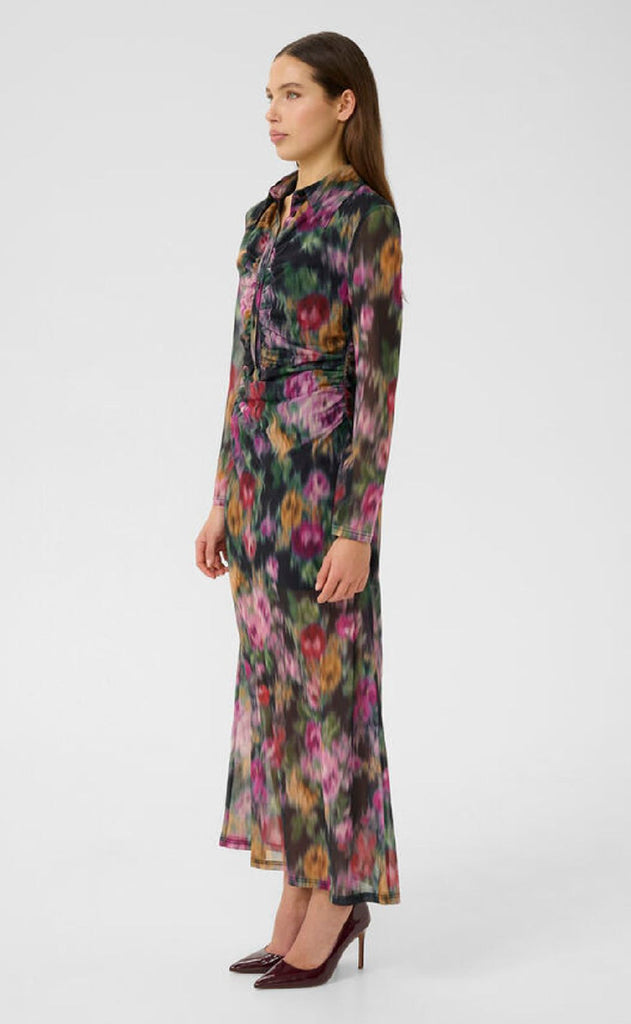 Gestuz Kjole - Fadia - Red Faded Flower