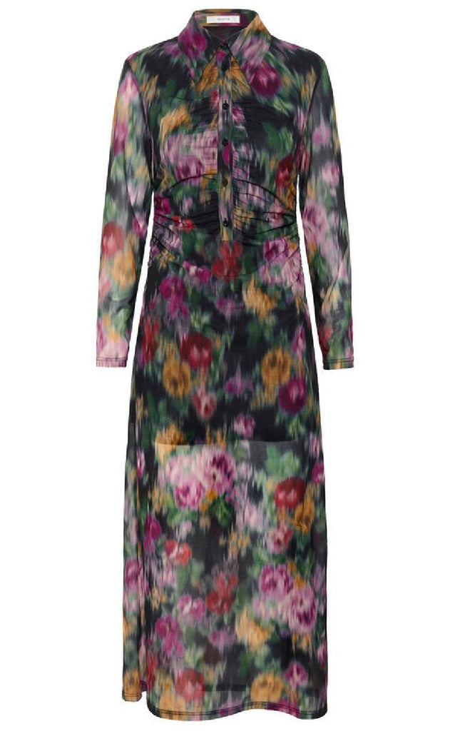 Gestuz Kjole - Fadia - Red Faded Flower