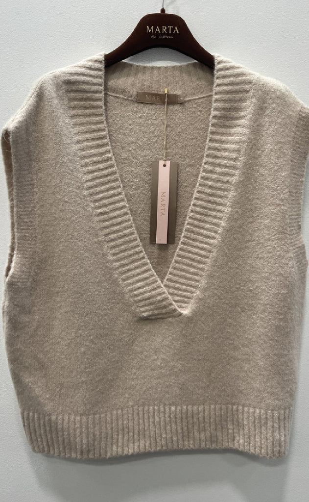 Marta Du Chateau Vest - Lila - Beige