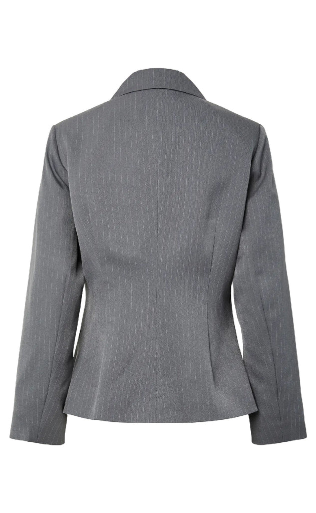 Pieces Blazer - Falka - Grey Pinstripe