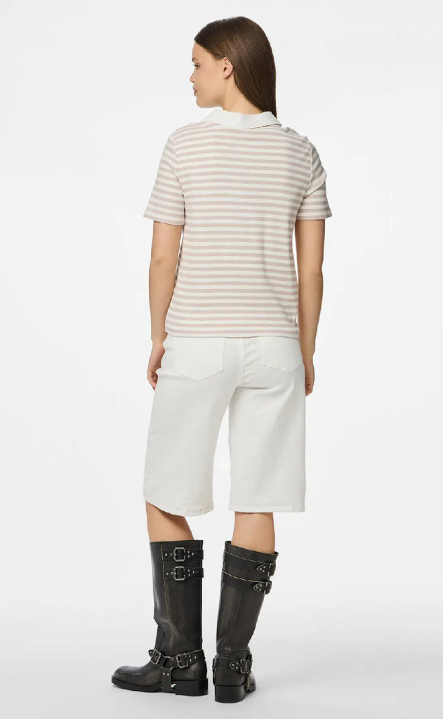 Pieces Topp - Donna - Silver Gray/Cloud Dancer