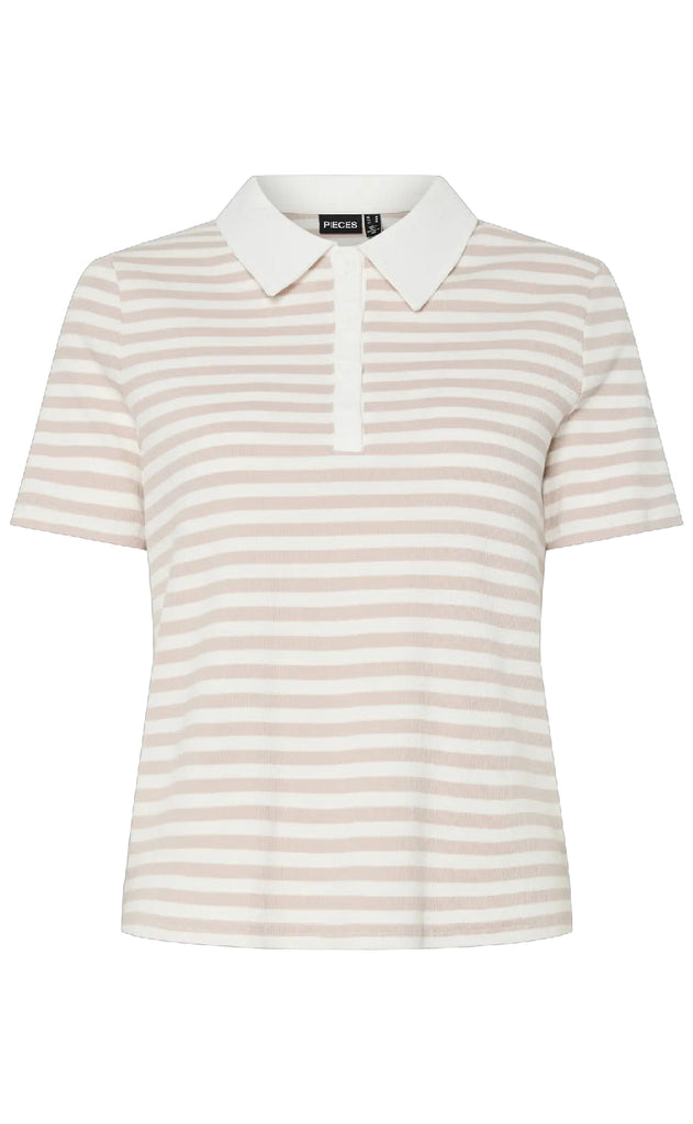 Pieces Topp - Donna - Silver Gray/Cloud Dancer