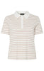 Pieces Topp - Donna - Silver Gray/Cloud Dancer