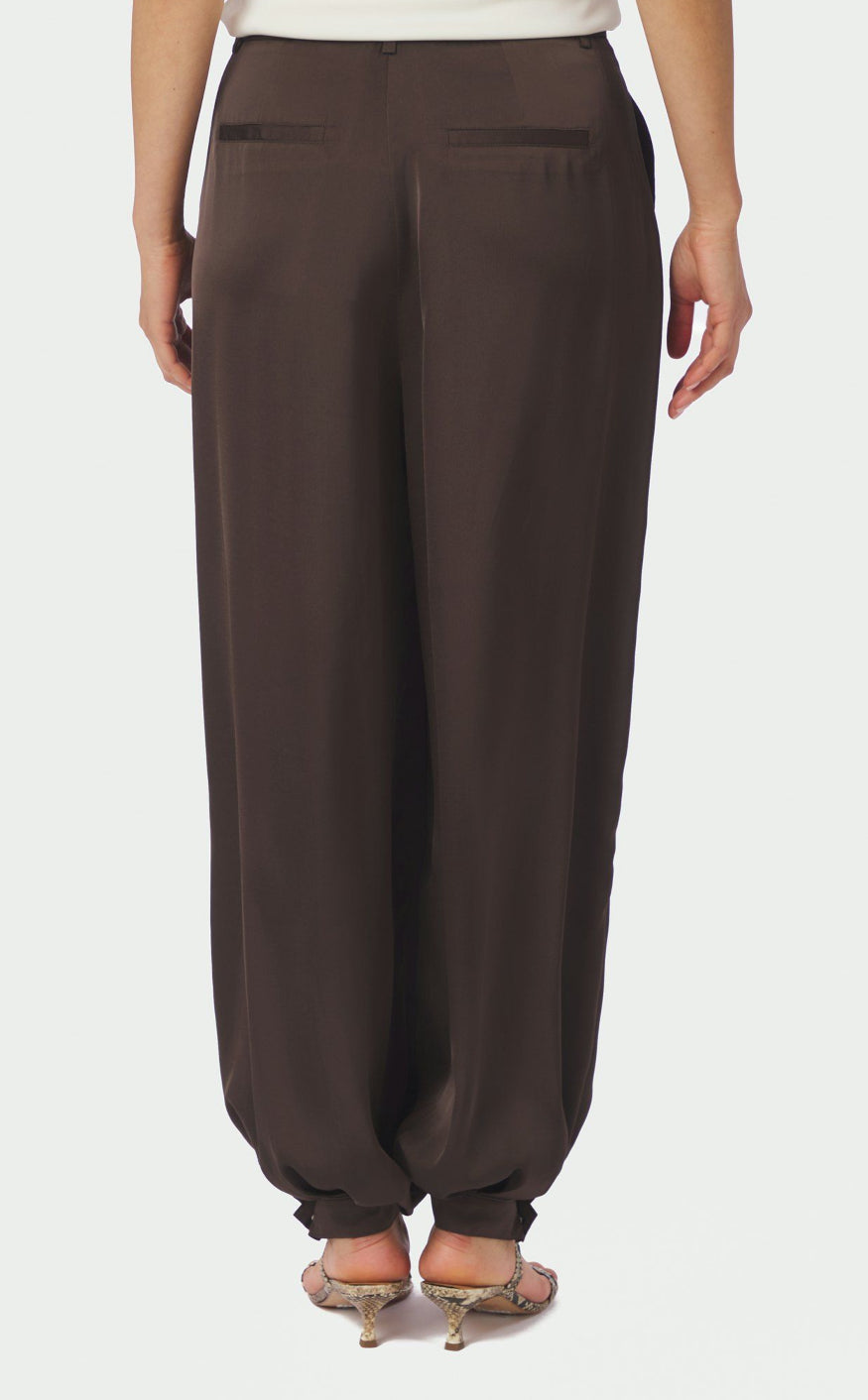 Neo Noir Bukser - Fayla Balloon - Dark Brown