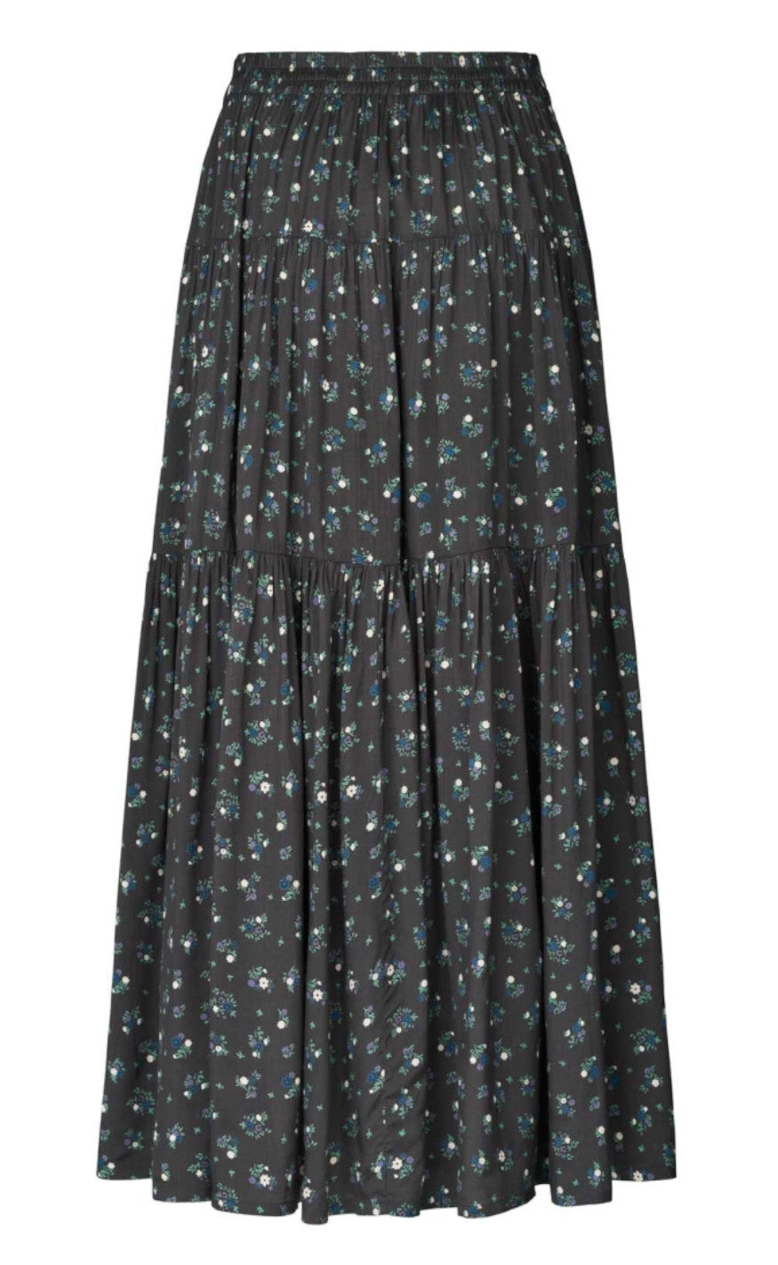 Lollys Laundry Skjørt  - Sunset - Washed Black