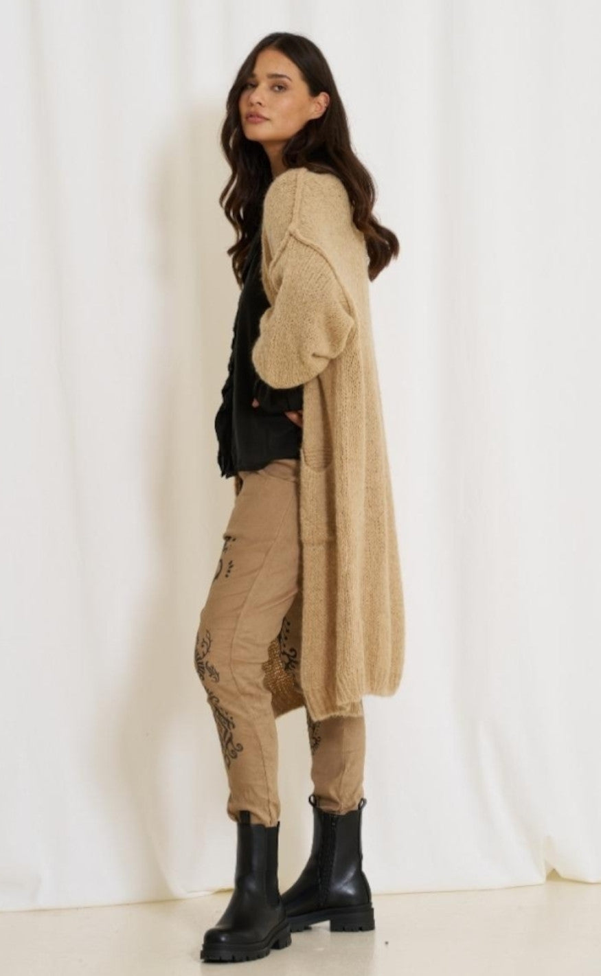 Marta Du Chateau Cardigan - 513 Vega - Light Camel