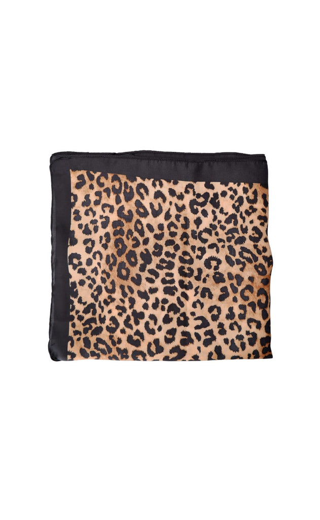 Black Colour Skjerf - Dalby - Leopard