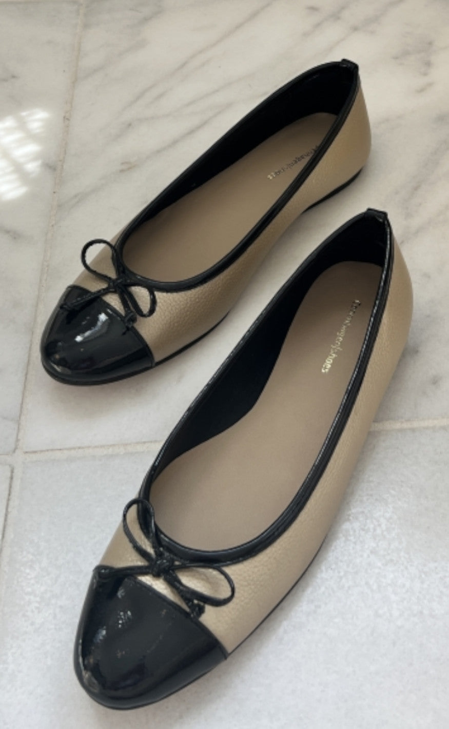 Copenhagen Shoes Ballerinasko - My Own Ballerinas - Gold/Black