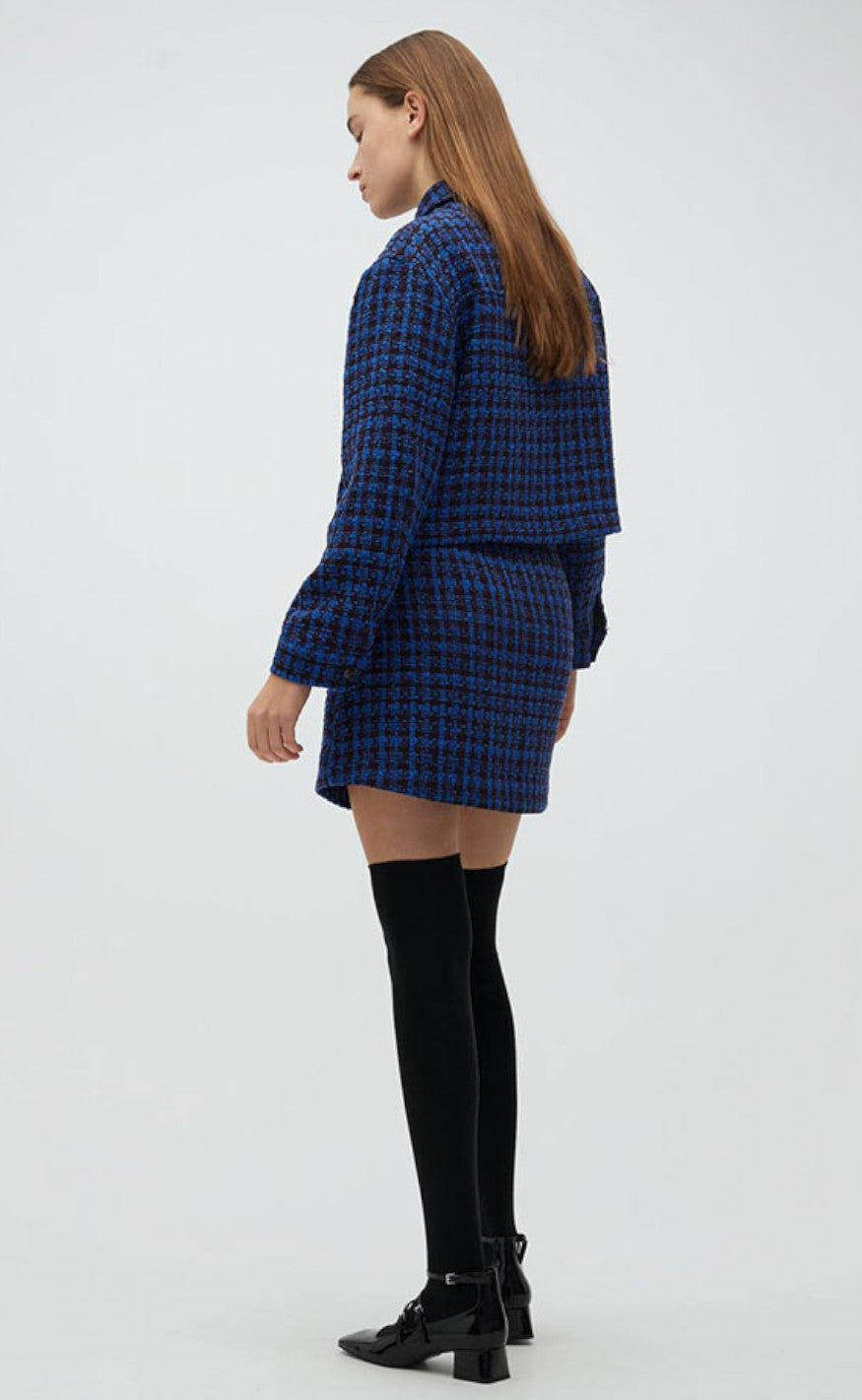 MbyM Skjørt - Pelian-M - Blue Houndstooth
