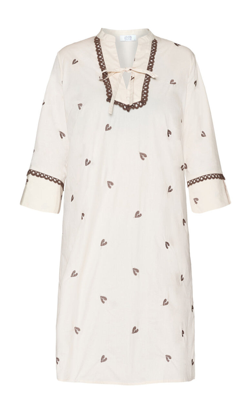 Love & Divine Kjole - Love1011-1 - Cream/Nut