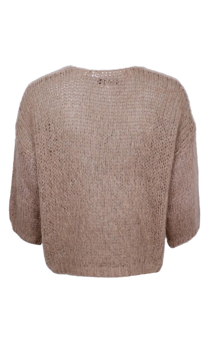 Black Colour Cardigan - Casey - Nougat