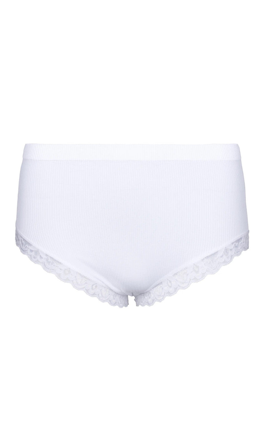 Tim & Simonsen Truse - Feline Rib Midi - Bianco