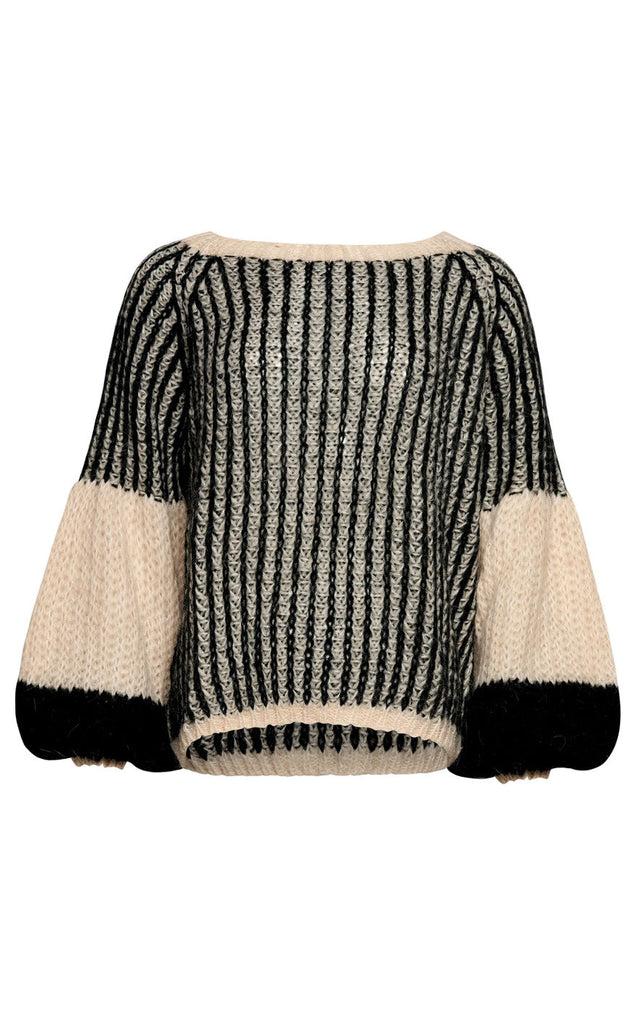 Noella Sweater - Liana - Cream/Black