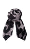 Black Colour Skjerf - Felina - Grey Leo