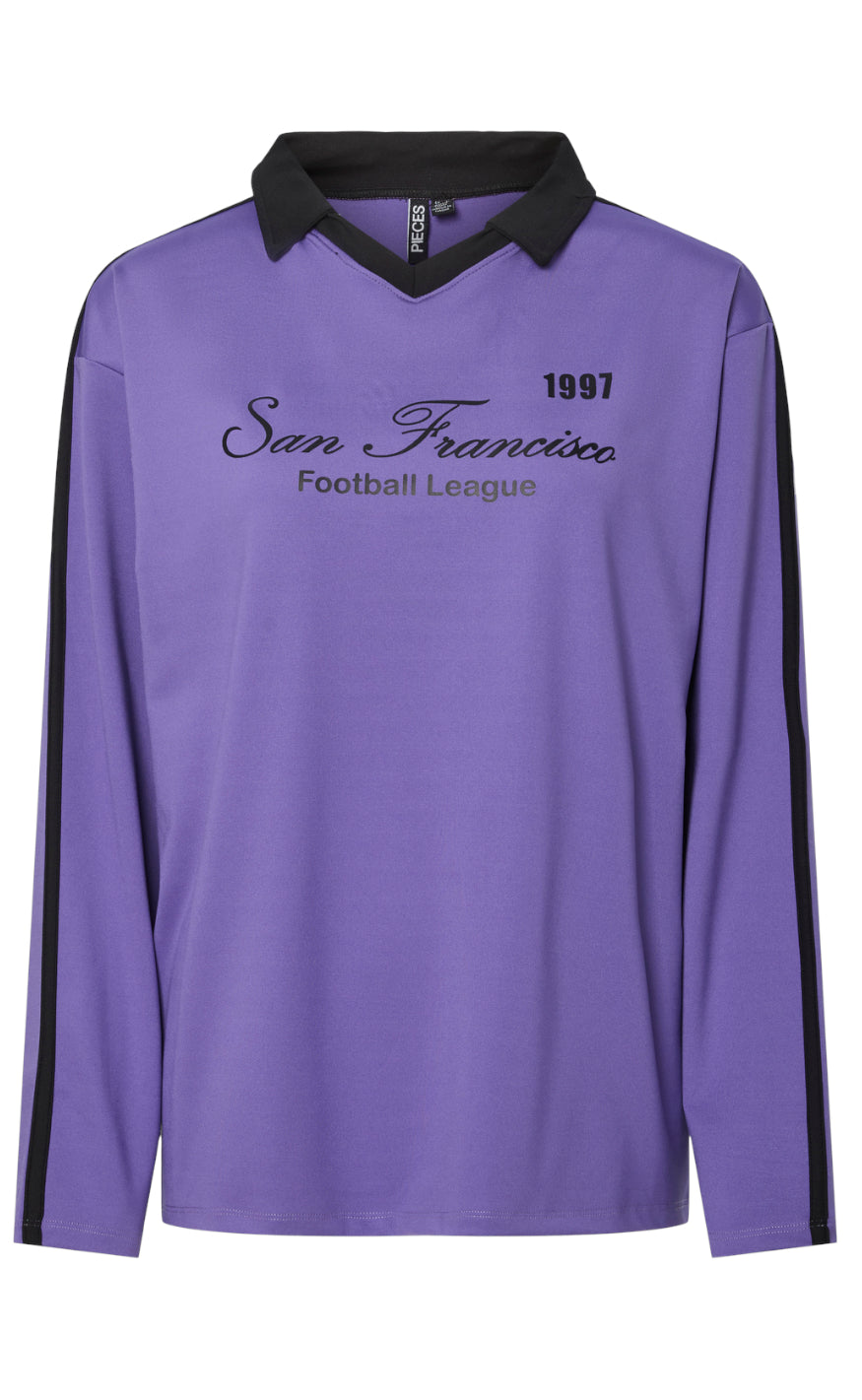 Pieces Bluse - Feng -  Ultra Violet/San Fransisco