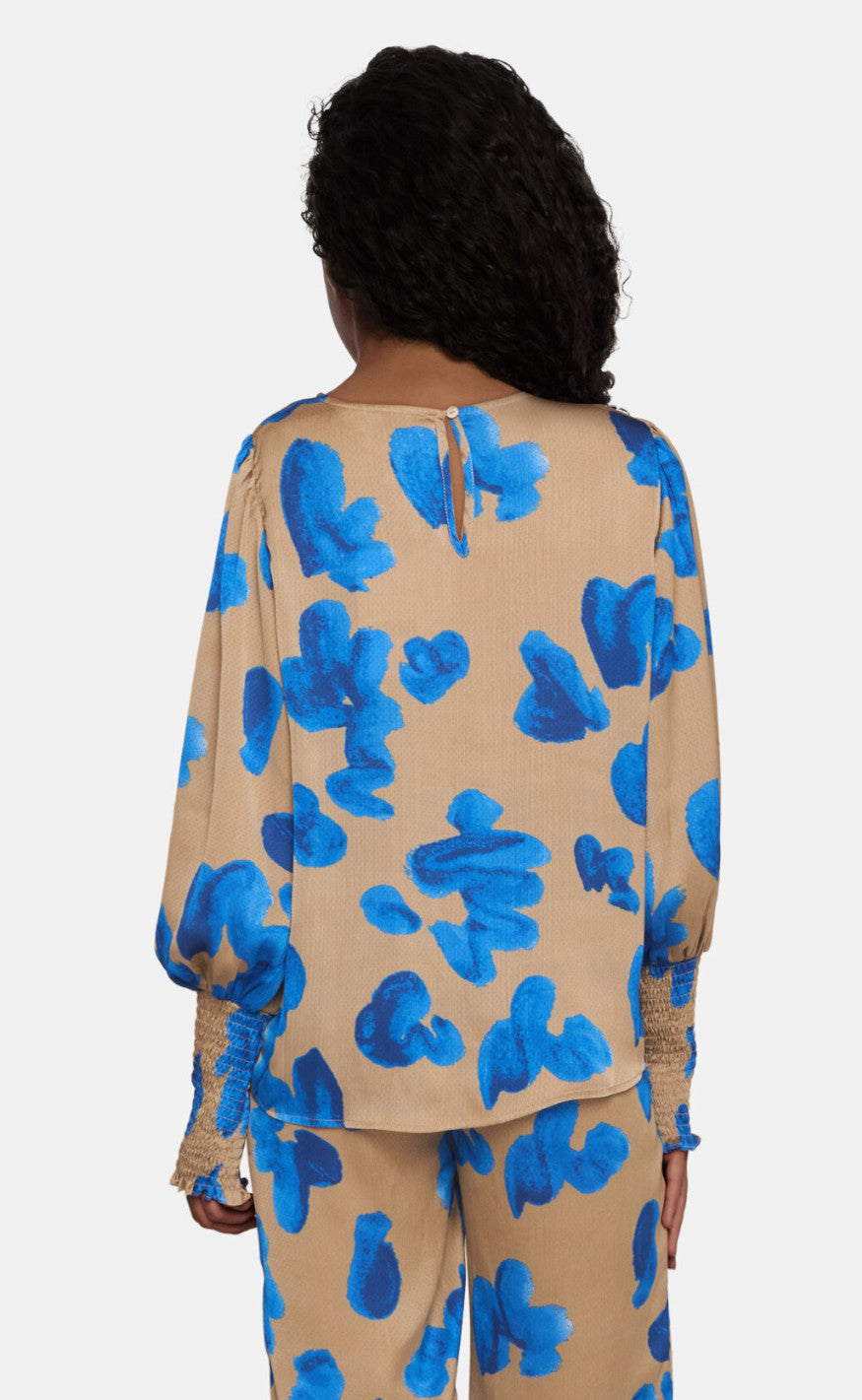 Love & Divine Bluse - Love738-13 - Sand/Blue