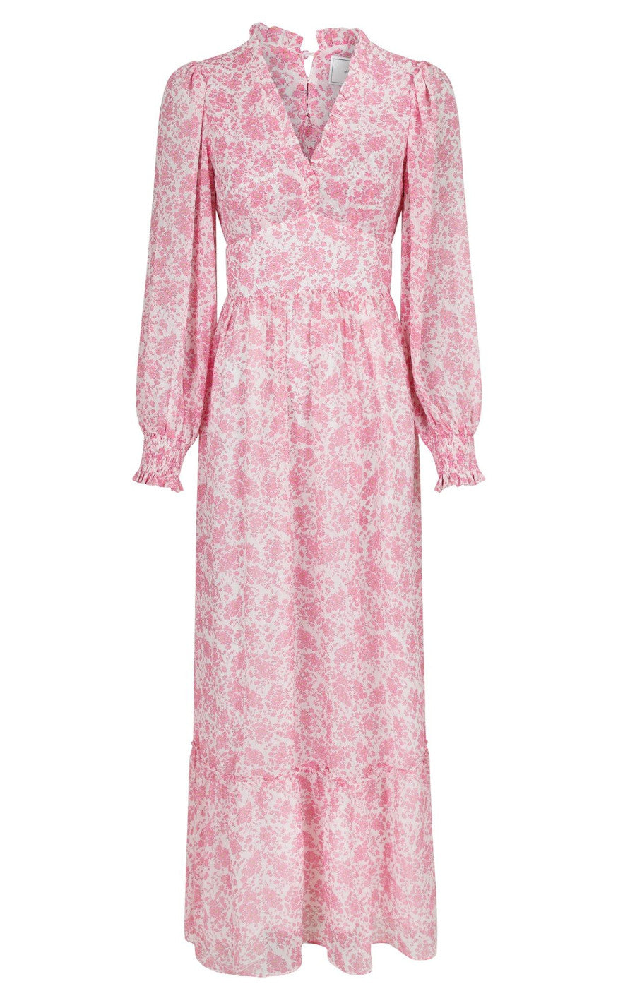 Neo Noir Kjole - Nisja Livly Flower - Light Pink