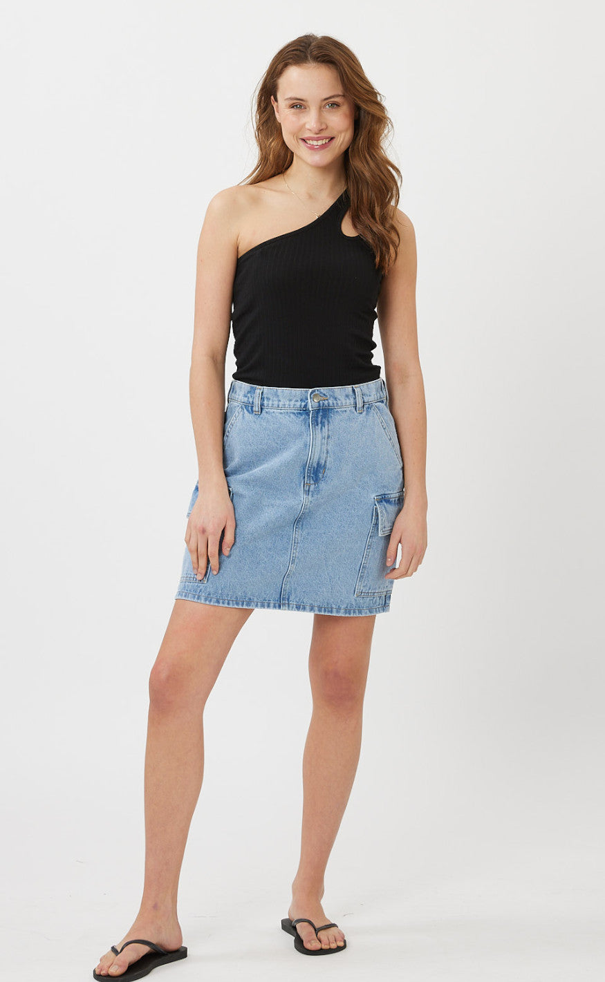 Moves Skjørt - Largus - Light Blue Denim